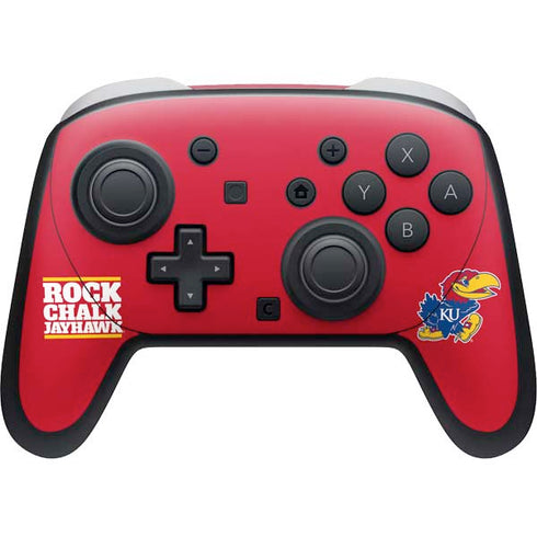 University of Kansas Rock Chalk Jayhawk Nintendo Switch 2 (2025) Pro Controller Skin
