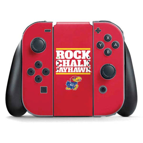 University of Kansas Rock Chalk Jayhawk Nintendo Skins