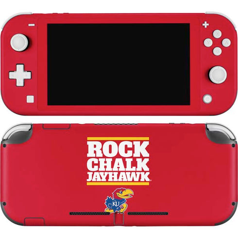 University of Kansas Rock Chalk Jayhawk Nintendo Switch Lite Skin