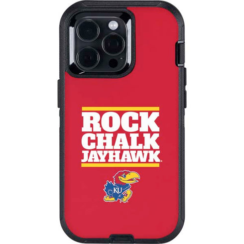 University of Kansas Rock Chalk Jayhawk Otterbox Defender iPhone Skin