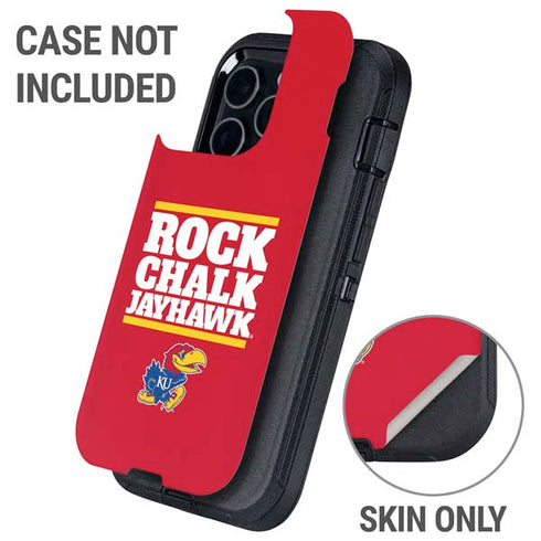 University of Kansas Rock Chalk Jayhawk Otterbox Defender iPhone Skin