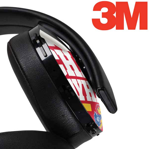 University of Kansas Rock Chalk Jayhawk PlayStation 4 Gold Wireless Headset Skin