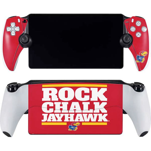 University of Kansas Rock Chalk Jayhawk PlayStation Portal Remote Player Skin