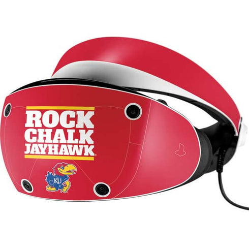 University of Kansas Rock Chalk Jayhawk PlayStation VR2 Skin