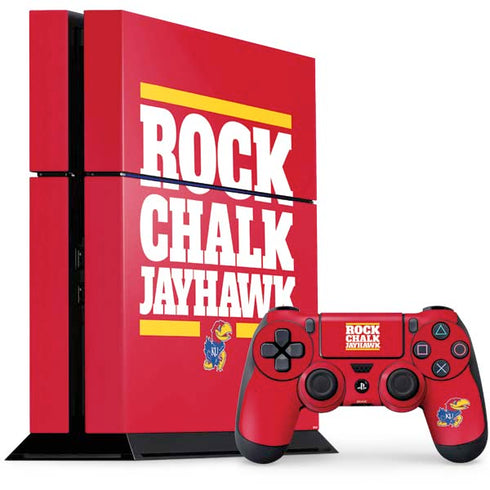 University of Kansas Rock Chalk Jayhawk PlayStation PS4 Skins