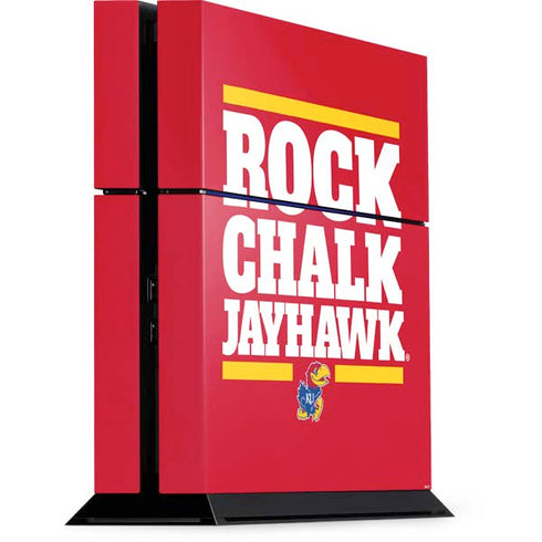 University of Kansas Rock Chalk Jayhawk PlayStation PS4 Skins