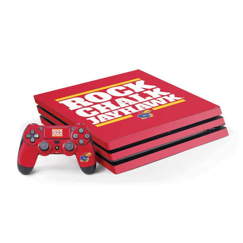University of Kansas Rock Chalk Jayhawk PlayStation PS4 Skins