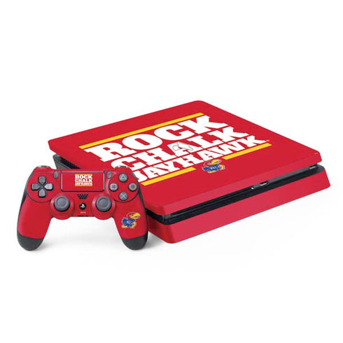 University of Kansas Rock Chalk Jayhawk PlayStation PS4 Skins