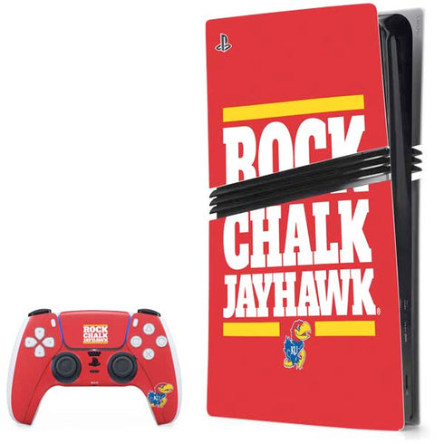 University of Kansas Rock Chalk Jayhawk PlayStation PS5 Skins