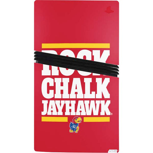 University of Kansas Rock Chalk Jayhawk PS5 Pro Bundle Skin