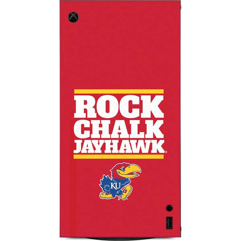 University of Kansas Rock Chalk Jayhawk XBox Series X Digital Edition Console Skin