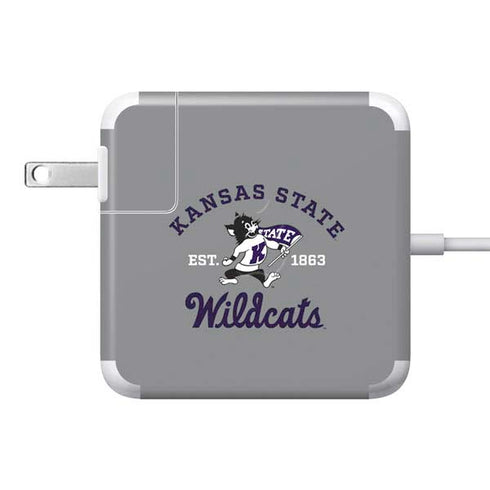 Kansas State University Wildcats Est 1863 85W Power Adapter (15 and 17 inch MacBook Pro Charger) Skin