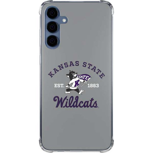 Kansas State University Wildcats Est 1863 Galaxy A55 5G Clear Case