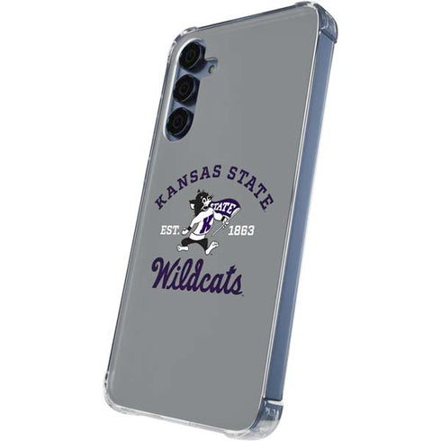 Kansas State University Wildcats Est 1863 Galaxy A55 5G Clear Case