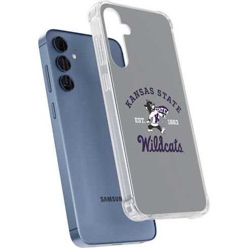 Kansas State University Wildcats Est 1863 Galaxy A55 5G Clear Case