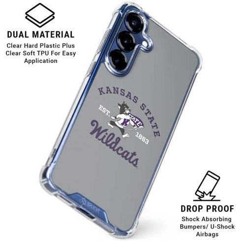 Kansas State University Wildcats Est 1863 Galaxy S25 Clear Case