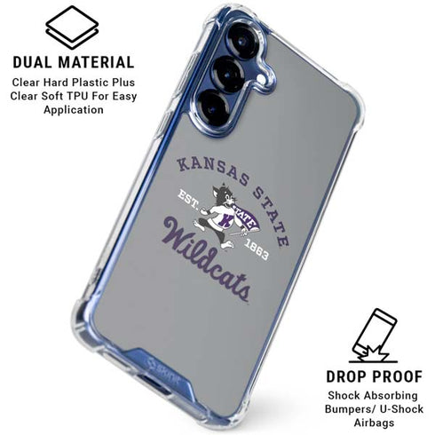 Kansas State University Wildcats Est 1863 Galaxy S25 FE Clear Case