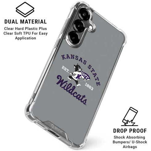 Kansas State University Wildcats Est 1863 Galaxy S26 Plus Clear Case