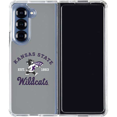 Kansas State University Wildcats Est 1863 Galaxy Z Fold6 Clear Case