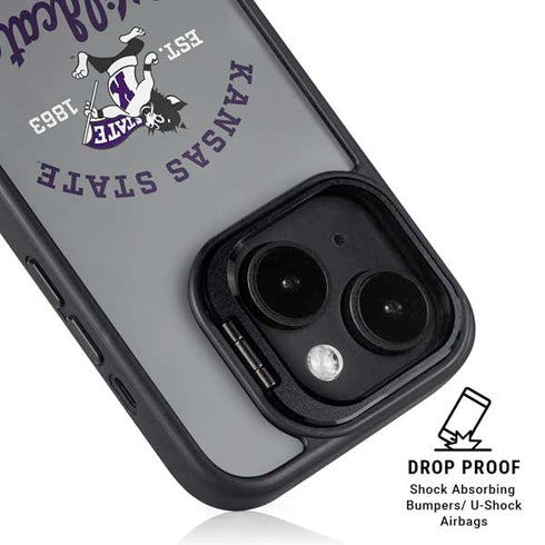 Kansas State University Wildcats Est 1863 iPhone 14 Kickstand Case