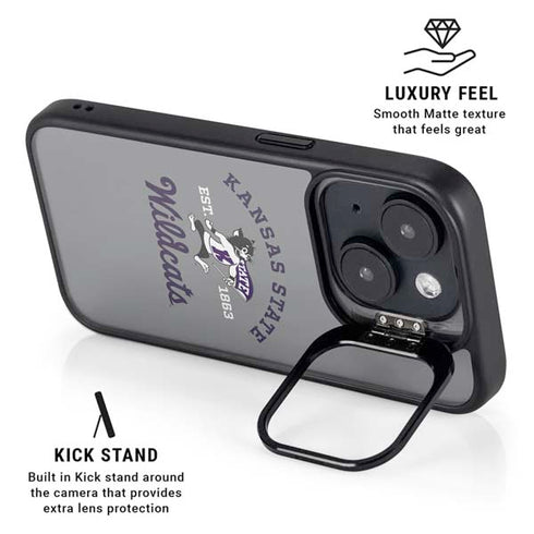 Kansas State University Wildcats Est 1863 iPhone 14 Plus Kickstand Case