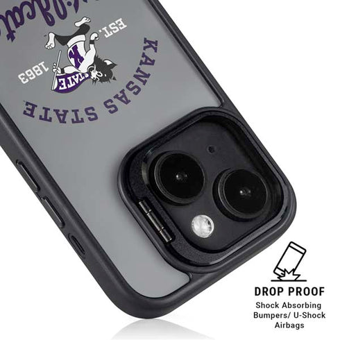 Kansas State University Wildcats Est 1863 iPhone 14 Plus Kickstand Case