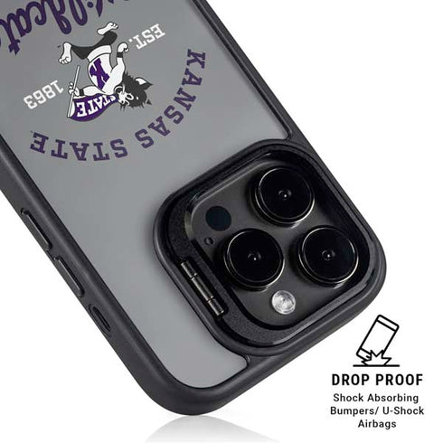 Kansas State University Wildcats Est 1863 iPhone 14 Pro Kickstand Case
