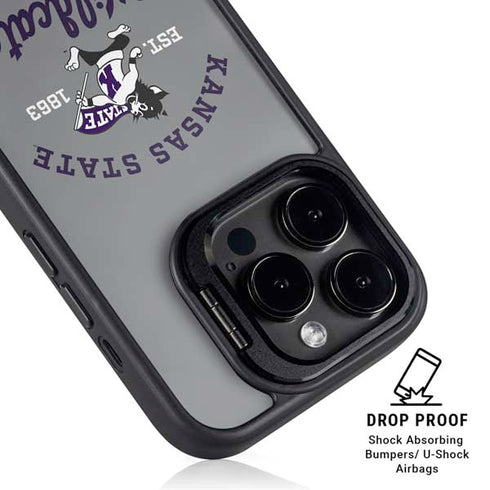 Kansas State University Wildcats Est 1863 iPhone 15 Pro Max Kickstand Case