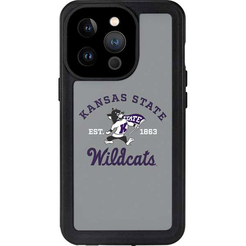 Kansas State University Wildcats Est 1863 iPhone 15 Pro Waterproof Case