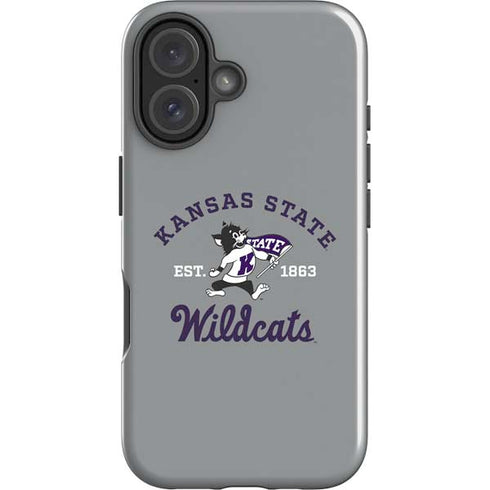 Kansas State University Wildcats Est 1863 iPhone 16 Impact Case