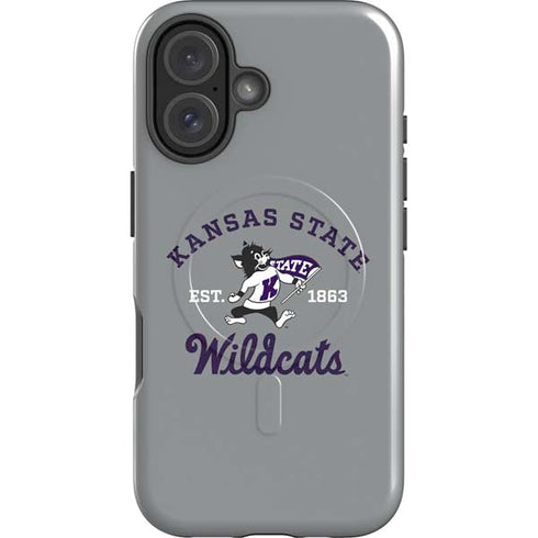 Kansas State University Wildcats Est 1863 iPhone 16 Plus Magsafe Impact Case