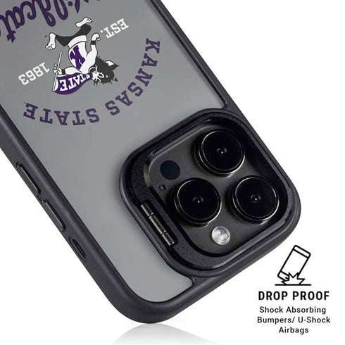 Kansas State University Wildcats Est 1863 iPhone 16 Pro Kickstand Case