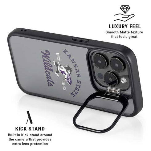 Kansas State University Wildcats Est 1863 iPhone 16 Pro Max Kickstand Case