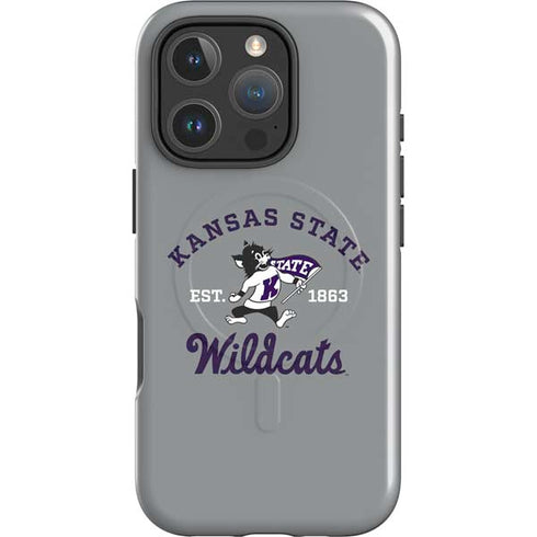 Kansas State University Wildcats Est 1863 iPhone 16 Pro Max Magsafe Impact Case