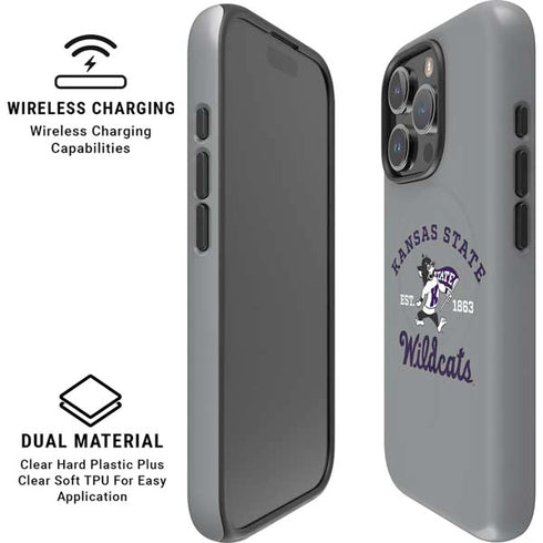 Kansas State University Wildcats Est 1863 iPhone 16 Pro Max Magsafe Impact Case