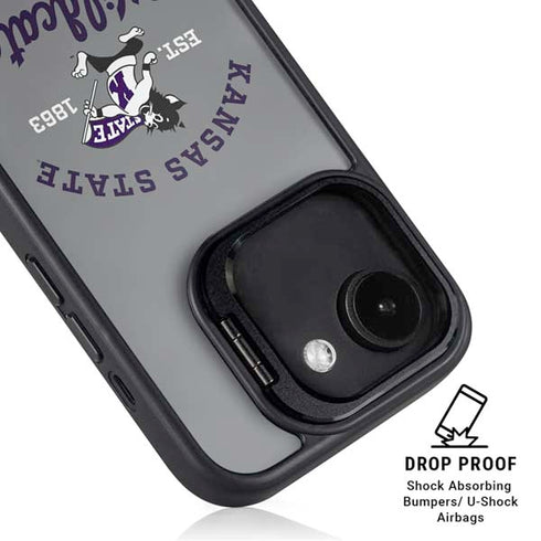 Kansas State University Wildcats Est 1863 iPhone 16e Kickstand Case