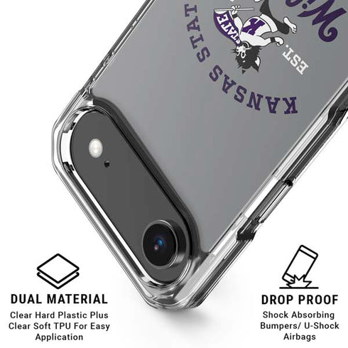 Kansas State University Wildcats Est 1863 iPhone 17 Air Clear Case