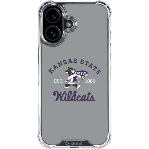 Kansas State University Wildcats Est 1863 iPhone 17 Clear Case