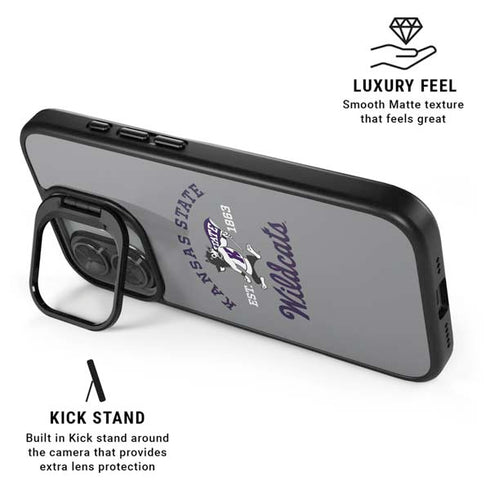 Kansas State University Wildcats Est 1863 iPhone 17 Kickstand Case