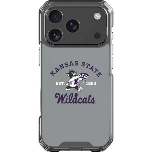 Kansas State University Wildcats Est 1863 iPhone 17 Pro Clear Case