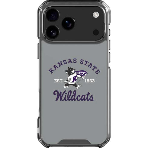 Kansas State University Wildcats Est 1863 iPhone 17 Pro Max Clear Case