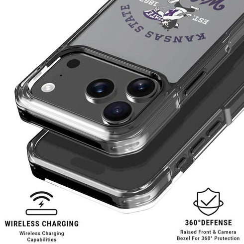 Kansas State University Wildcats Est 1863 iPhone 17 Pro Max Clear Case