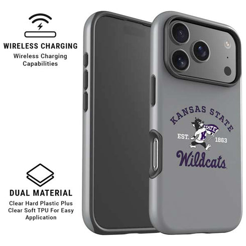 Kansas State University Wildcats Est 1863 iPhone 17 Pro Max Magsafe Impact Case