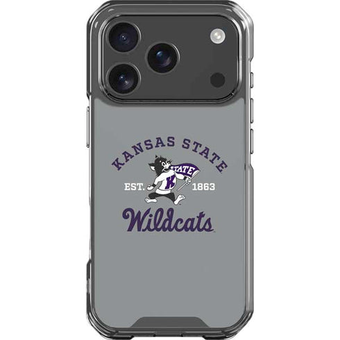 Kansas State University Wildcats Est 1863 iPhone 18 Pro Clear Case