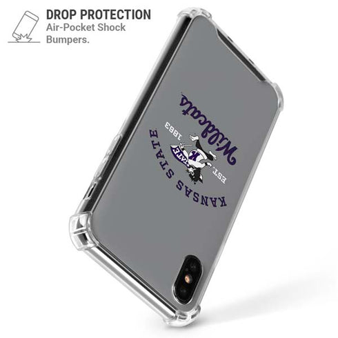 Kansas State University Wildcats Est 1863 iPhone X/XS Clear Case