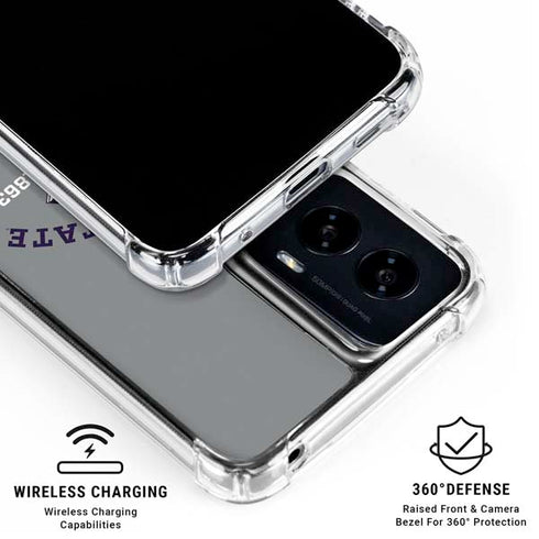 Kansas State University Wildcats Est 1863 Moto G Power 5G (2024) Clear Case