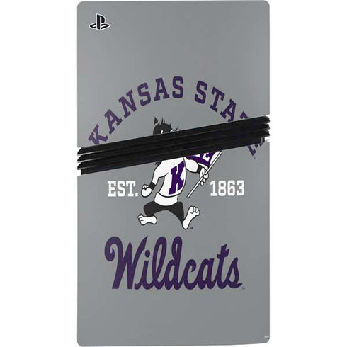 Kansas State University Wildcats Est 1863 PS5 Pro Disk Console Skin