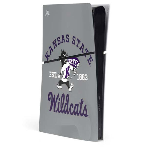 Kansas State University Wildcats Est 1863 PS5 Slim Digital Edition Console Skin