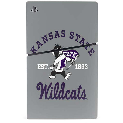 Kansas State University Wildcats Est 1863 PS5 Slim Digital Edition Console Skin