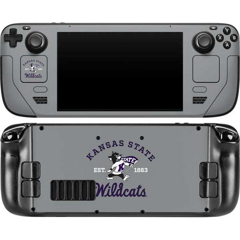 Kansas State University Wildcats Est 1863 Steam Deck Handheld Gaming Computer OLED Skin